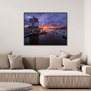 Solnedgång vid Läppstiftet - CANVAS