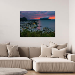 Solnedgång över Ålesund - CANVAS