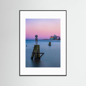 Konstverk i Göta älv vid Klippan – Göteborg | Fine Art Print