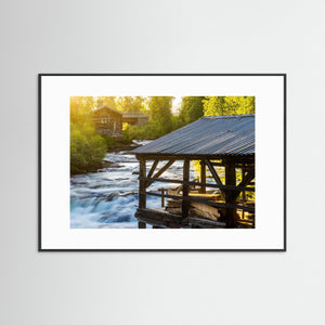 Gammal såg vid Ljusnan – Ljusnedal, Härjedalen | Fine Art Print