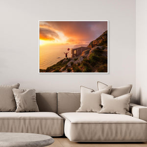 Solnedgång vid Dosabu Stormjakthytte – Vestland Norge | Canvas