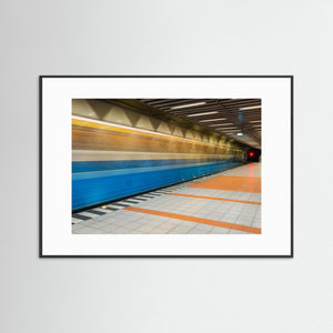 Göteborg – Spårvagn i rörelse i Hammarkulletunneln | Fine Art Print