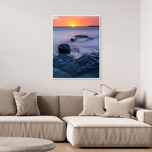 Stilla kväll vid havet – Åsa, Kungsbacka kommun | Canvas