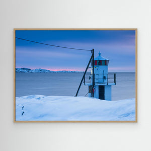 Klåva fyr på Hönö i vinterljus – Göteborgs skärgård | Canvas