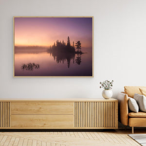 Vannen i gryningsljus – Hemsedal, Norge | Canvas