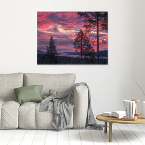 Lofsdalen Härjedalen – Soluppgång över Lofssjön på Julafton | Canvas