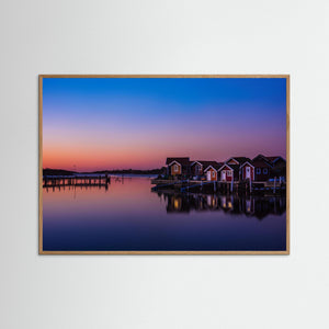 Sjöbodar vid Lilla Rösö – Göteborgs södra skärgård | Fine Art Print