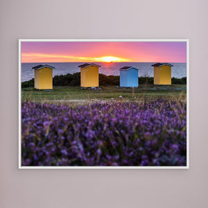 Sensommar vid Vikens havsbad - CANVAS