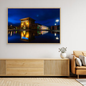 Göteborgs Fiskauktion i kvällsljus – Fiskhamnen | Canvas