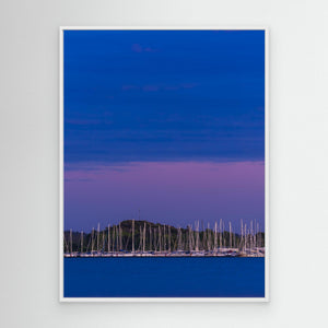 Segelbåtar vid Sandö hamn – Vallda Sandö, Kungsbacka | Canvas