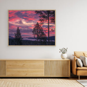 Lofsdalen Härjedalen – Soluppgång över Lofssjön på Julafton | Canvas