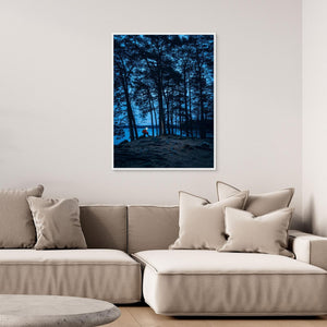 Stora Delsjön Göteborg – Gryning i Skog med Pannlampa | Canvas