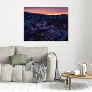 Gryning över Kvarnbyn - CANVAS