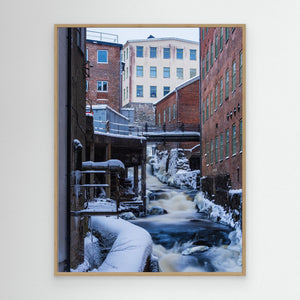 Mölndal – Kvarnbyns vinterfall | Canvas