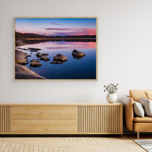 Soluppgång vid Rådasjön – Härryda kommun | Canvas