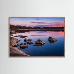 Soluppgång vid Rådasjön – Härryda kommun | Fine Art Print
