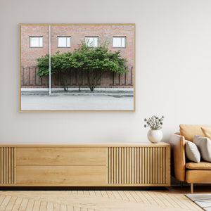 Grönt mot tegel - CANVAS