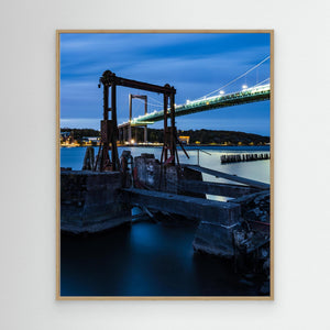 Älvsborgsbron och färjeläget vid Färjenäs – Göteborg | Canvas