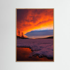 Lofssjön Lofsdalen Härjedalen – Soluppgång över frusen sjö | Fine Art Print