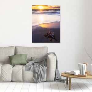 Solnedgång vid Stråvalla strand i Halland – hav och kust | Canvas