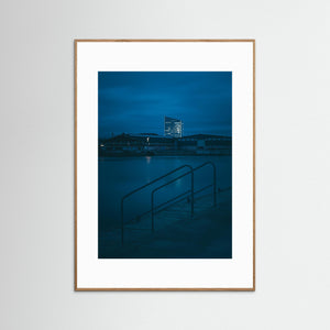 Göta älv i skymning – Gamlestaden Göteborg | Fine Art Print