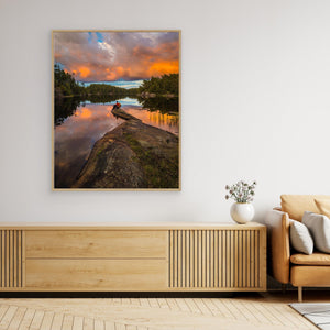 Kvällsljus över Svartedalen - CANVAS
