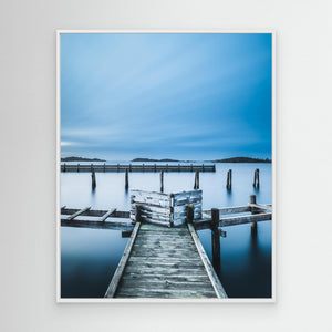 Brygga vid Billdal på vintern – Göteborgs kust | Canvas