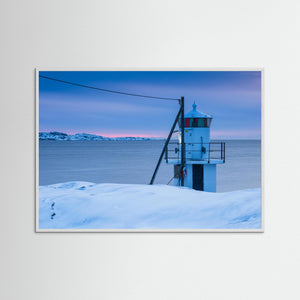 Klåva fyr på Hönö i vinterljus – Göteborgs skärgård | Fine Art Print