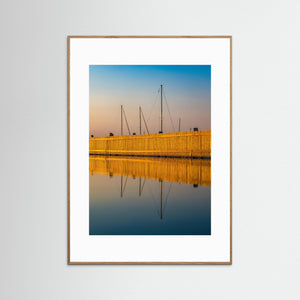 Småbåtshamn i kvällsljus – Killingsholmen, Göteborg | Fine Art Print