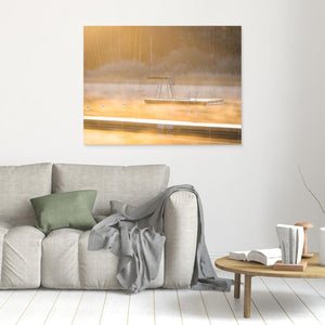 Stillhet i Dimma – Rådasjön, Mölnlycke | Canvas