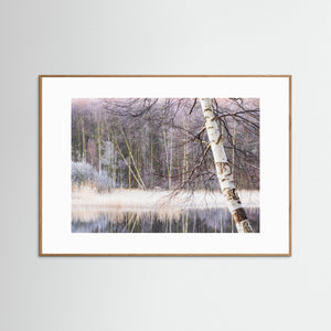 Frostig morgon vid Ståloppet – Rådasjön och Stensjön, Mölndal | Fine Art Print
