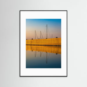 Småbåtshamn i kvällsljus – Killingsholmen, Göteborg | Fine Art Print