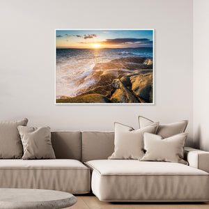 Våg över klippor – Stora Amundön Göteborg | Canvas