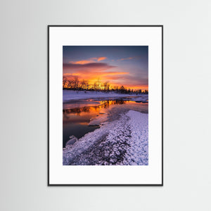 Vinter vid Grövlan – Soluppgång i Grövelsjöfjällen, Dalarna | Fine Art Print