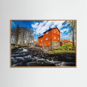 Lockö kvarn i Hyssna – Historisk kvarnmiljö vid Surtan | Fine Art Print 