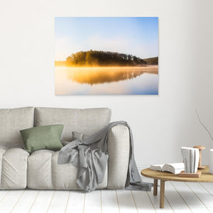 Gyllene dimma över Finnsjön - CANVAS