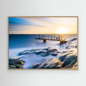 Solnedgång vid Långholmen – Göteborgs skärgård | Canvas