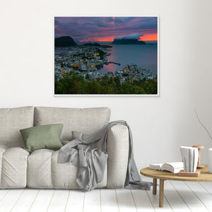 Solnedgång över Ålesund - CANVAS