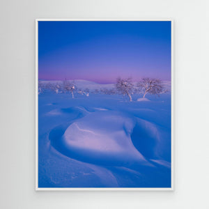Snöformation i kvällsljus – Långfjället, Grövelsjöfjällen | Canvas