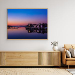 Sjöbodar vid Lilla Rösö – Göteborgs södra skärgård | Canvas