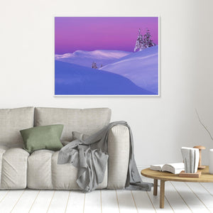 Rosa gryning över Grövelsjöfjällen - CANVAS