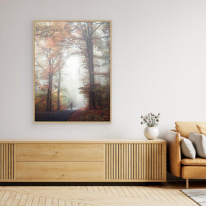 Dimma vid skogsvägen - CANVAS