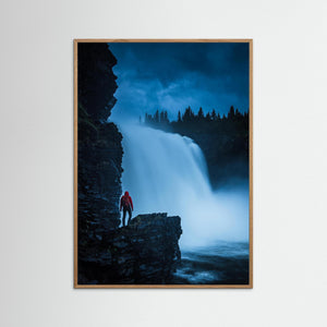 Tännforsen i dramatiskt kvällsljus – Jämtland | Fine Art Print 