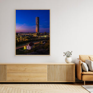 Gryning över Karlatornet – Göteborg | Canvas
