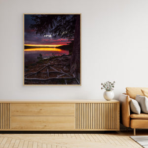 Solnedgång över Burusjön – Idre, norra Dalarna | Canvas