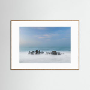 Minimalistisk kust Portugal – Cascais hav och klippor | Fine Art Print